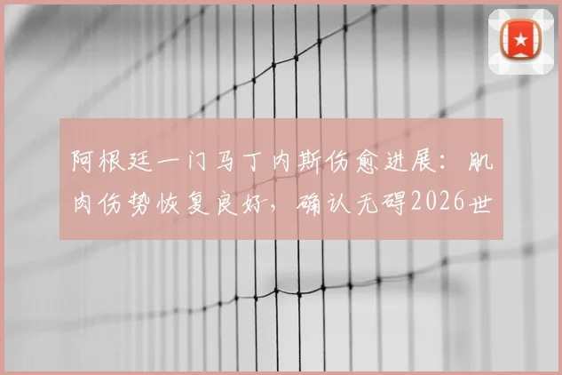 阿根廷一门马丁内斯伤愈进展：肌肉伤势恢复良好，确认无碍2026世界杯及后续关键战